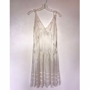 See by Chloe white satin dress